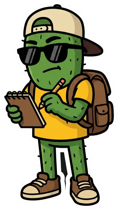 El Tunas tomando notas en su libreta, con cara de estar poniendo atención